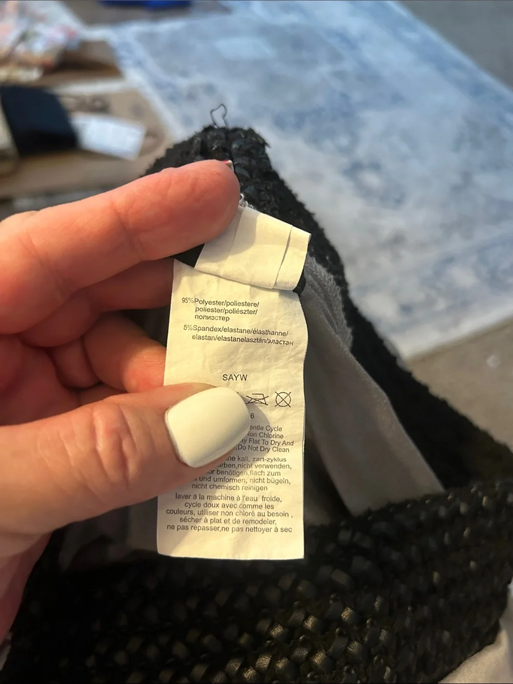 Venus Smocked Waist Maxi Skirt in Gray with Black Band